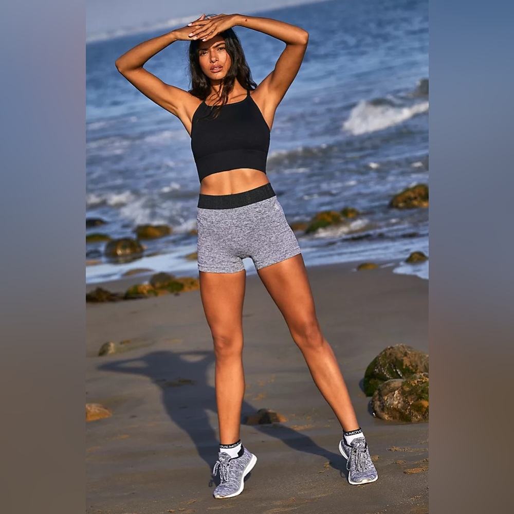 Free People Movement Prajna Short in Heather Grey